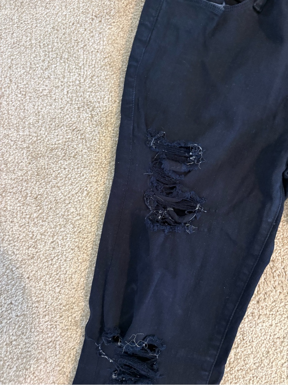 Women’s Distressed Navy Ripped Jeans